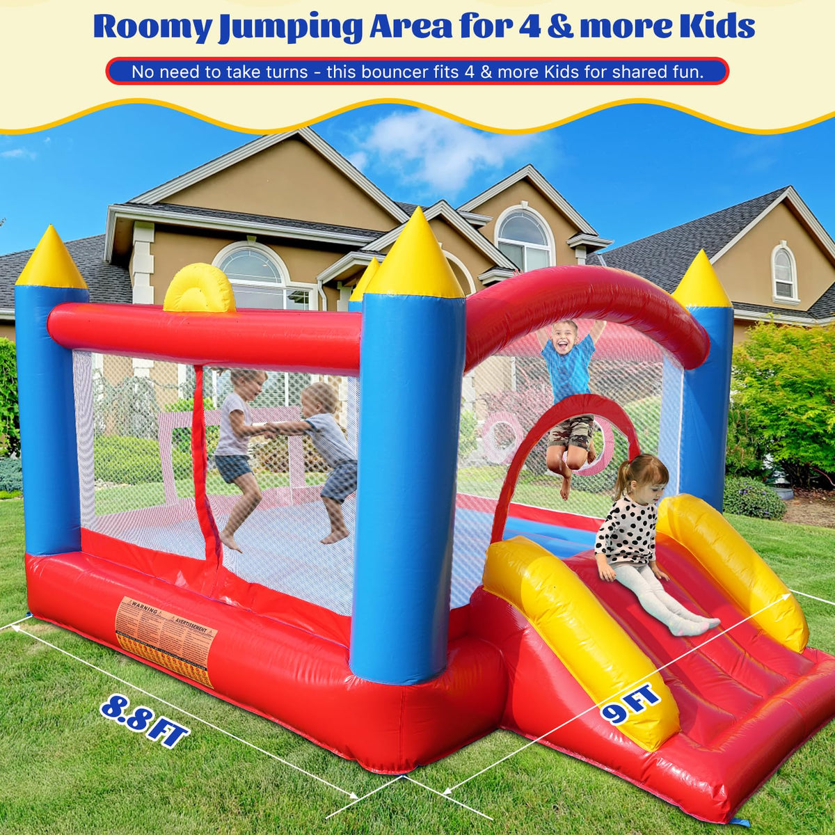 Hongcoral PVC bounce house basketball hoop for active games