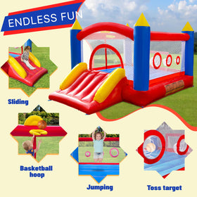Hongcoral PVC bounce house soccer goal for energetic matches
