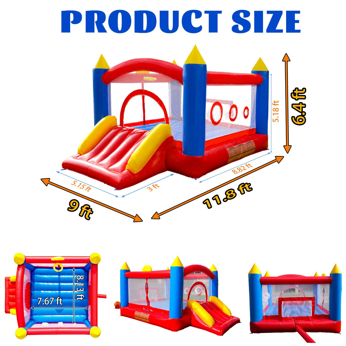 Hongcoral PVC bounce house toss target for games
