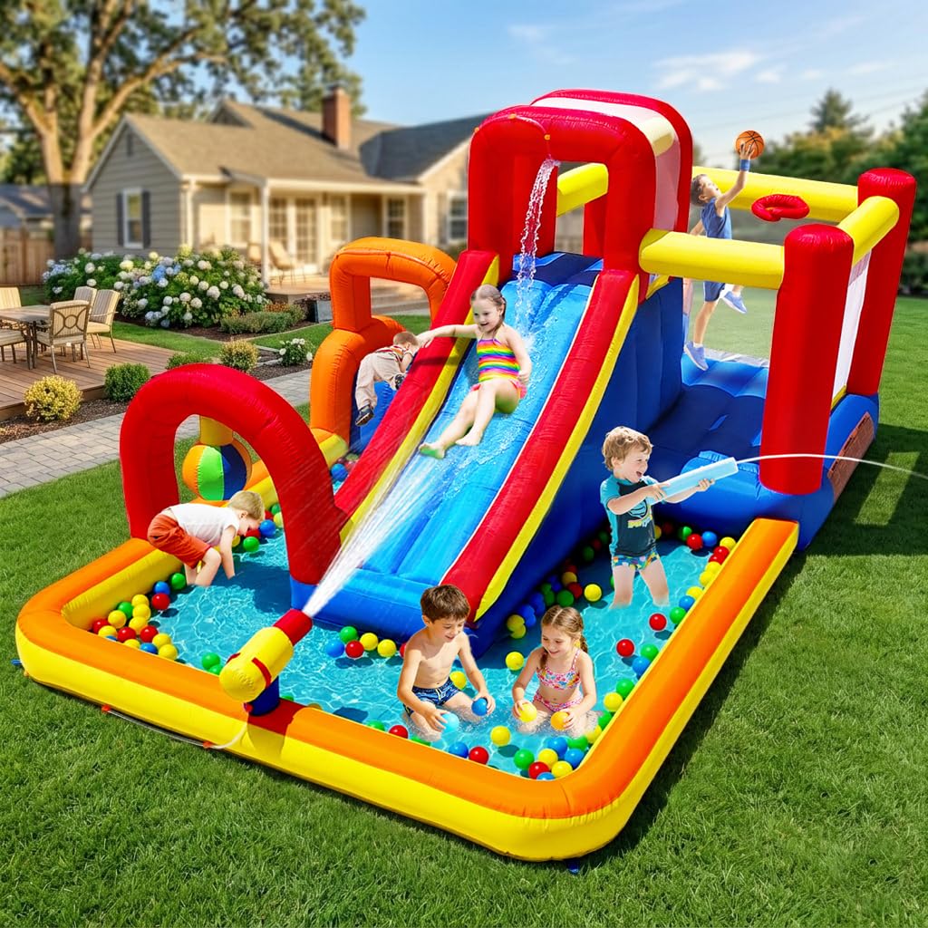 Hongcoral large splash pool provides refreshing play on warm days.