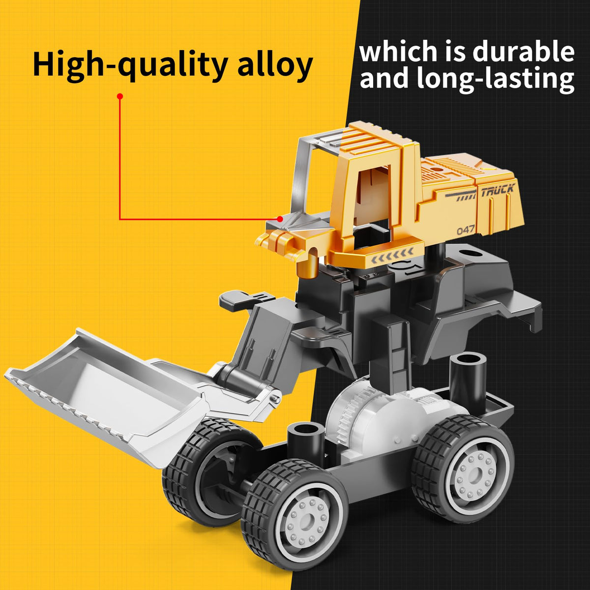 HONGTUO road roller mini toy supports tactile play and early recognition