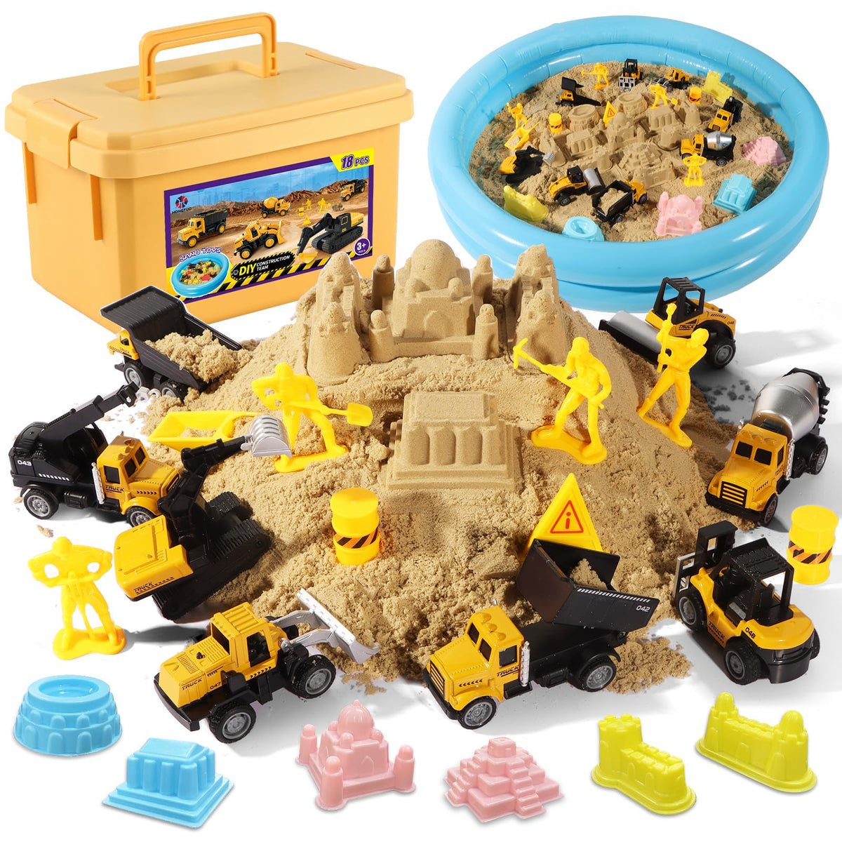 HONGTUO Play Construction Sand Kit sand texture for moldable play