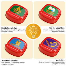 Hongtuo School Bus Toy lights and music panel for interactive play