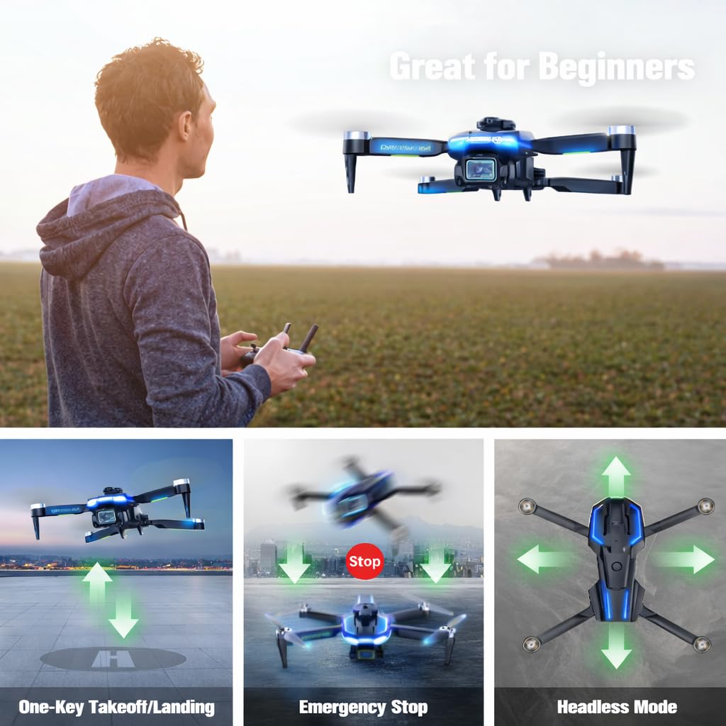HONIVON drone foldable design fits compactly in a bag