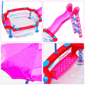 HONLAELLA Glam Pool Playset sunglasses and accessories enhance doll fashion plays.