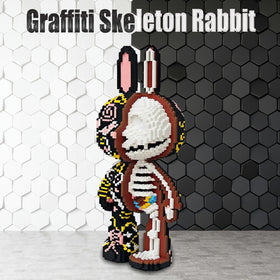 HONLANCH assembled rabbit stands 55 cm tall, a striking display piece.