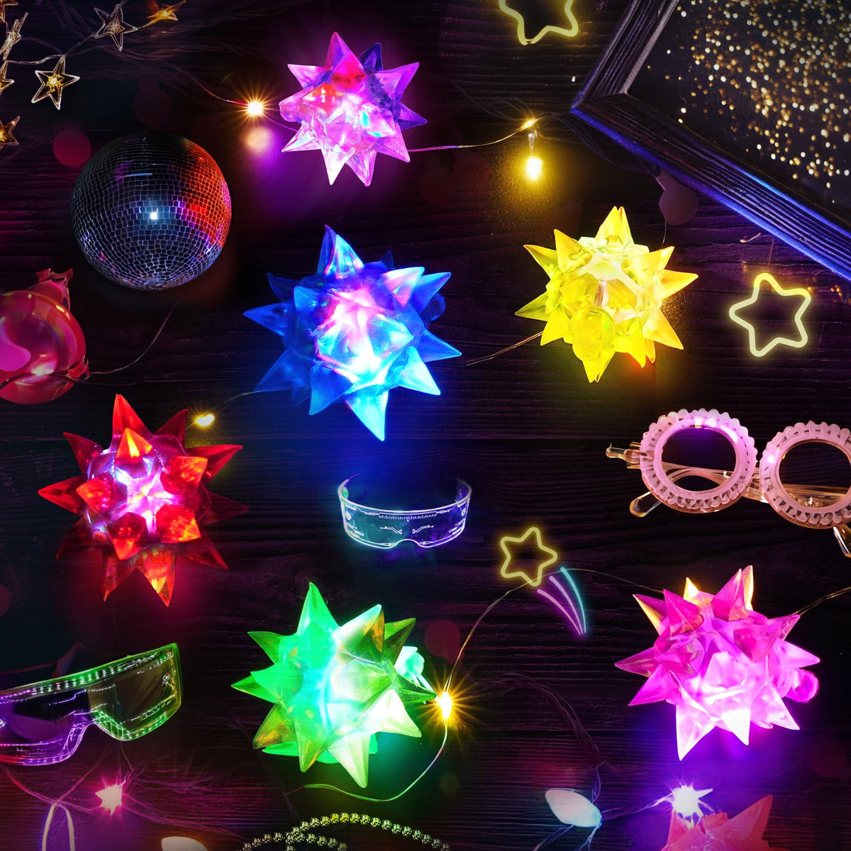 HONLYNE bulk glow necklaces packaging highlighting value.