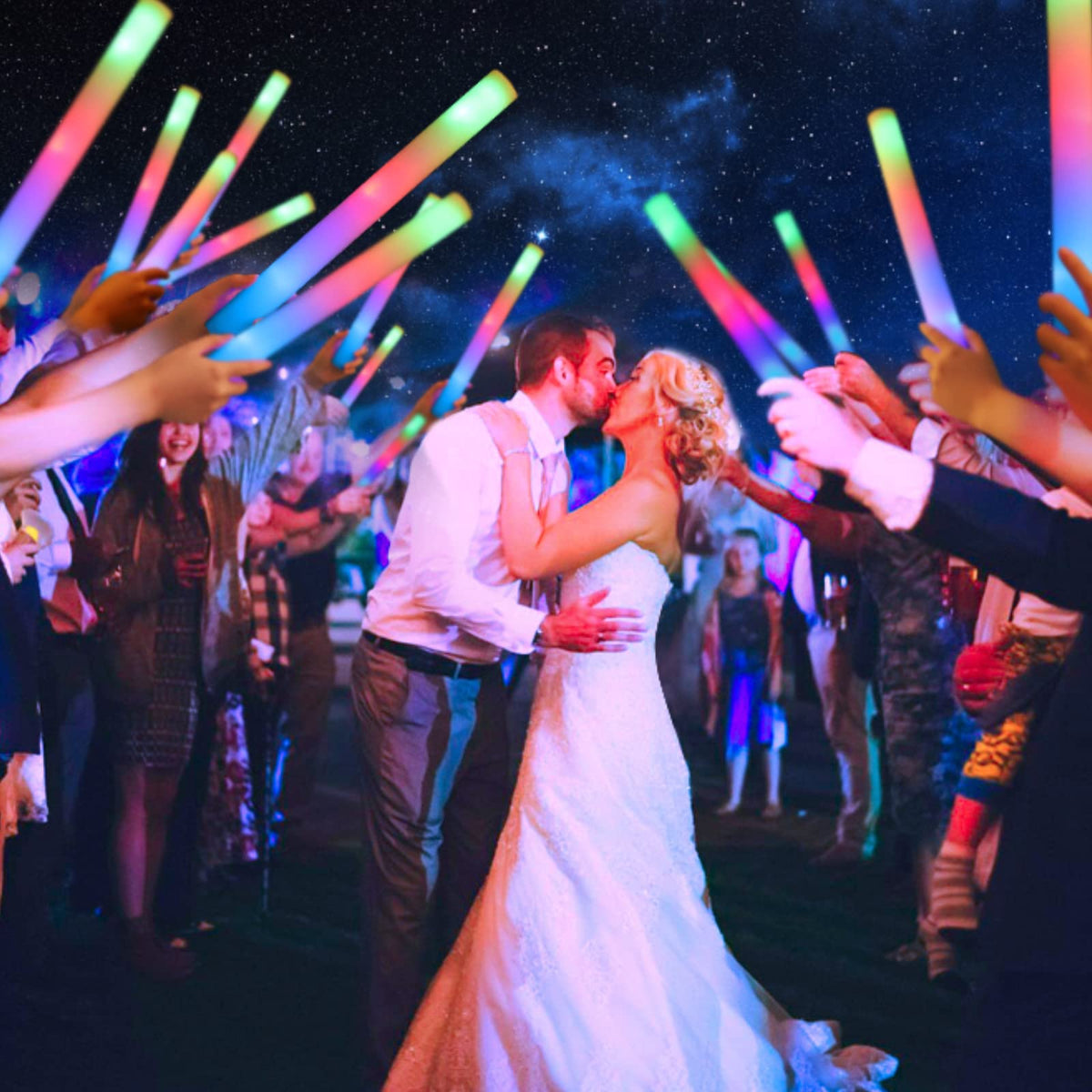 HONLYNE foam glow sticks with 3 modes for dynamic lighting