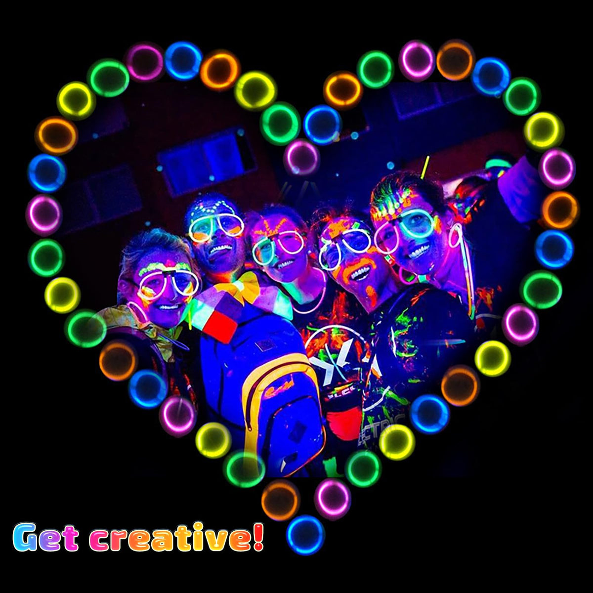 HONLYNE glow sticks become bracelets or necklaces for party accents.