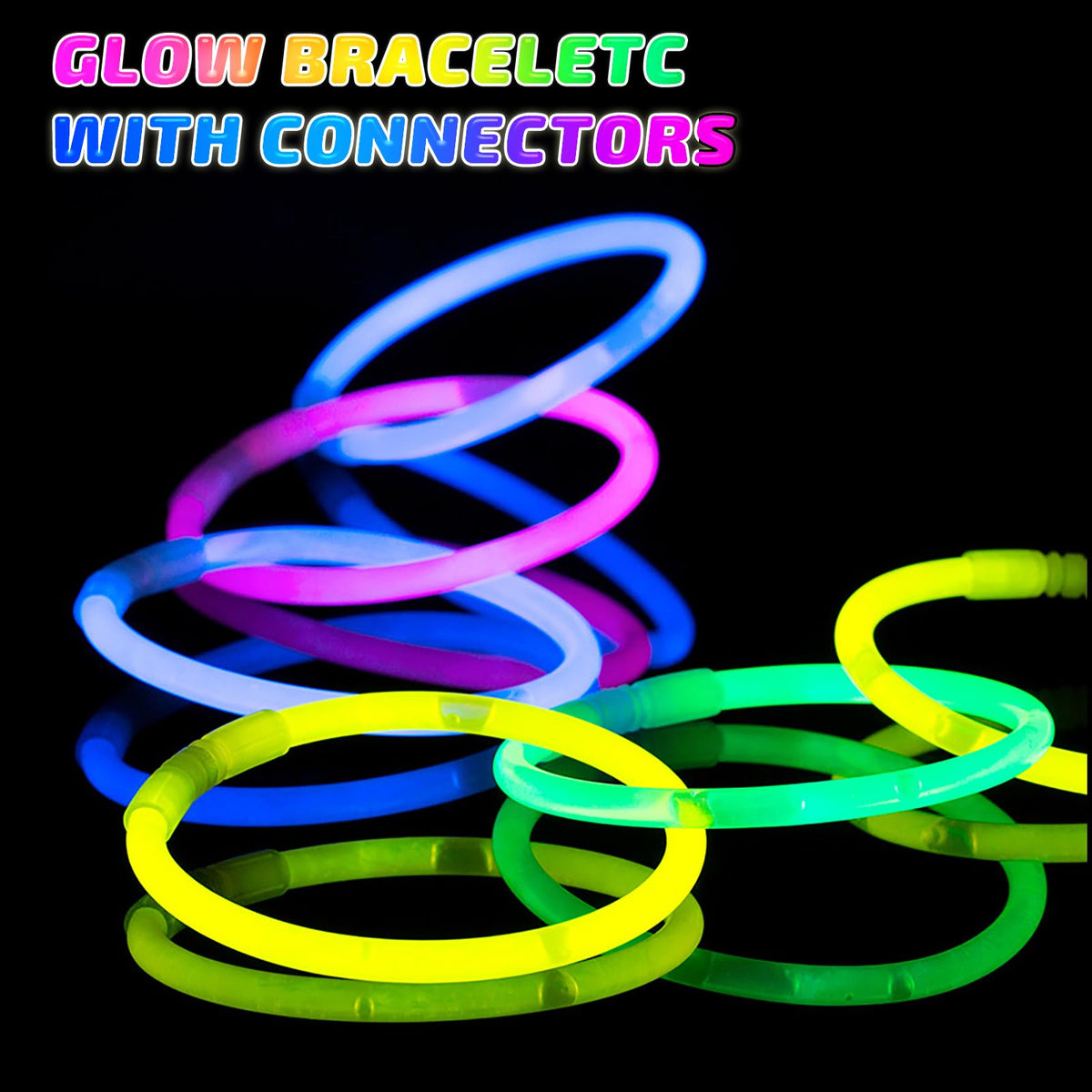 HONLYNE glow bracelets for quick party accessories
