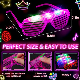 HONLYNE glow glasses fast flashing highlight moments at events.