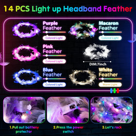HONLYNE LED glasses add bright color and hands-free lighting for parties