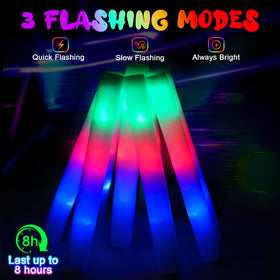 HONLYNE glow sticks come with batteries already installed