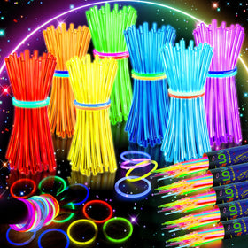 HONLYNE glow sticks 500pc pack for large events