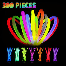 HONLYNE glow sticks with connectors for quick DIY bracelets and necklaces.