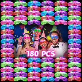 HONLYNE light up glasses bulk 180pcs for bold party visuals and crowd fun.