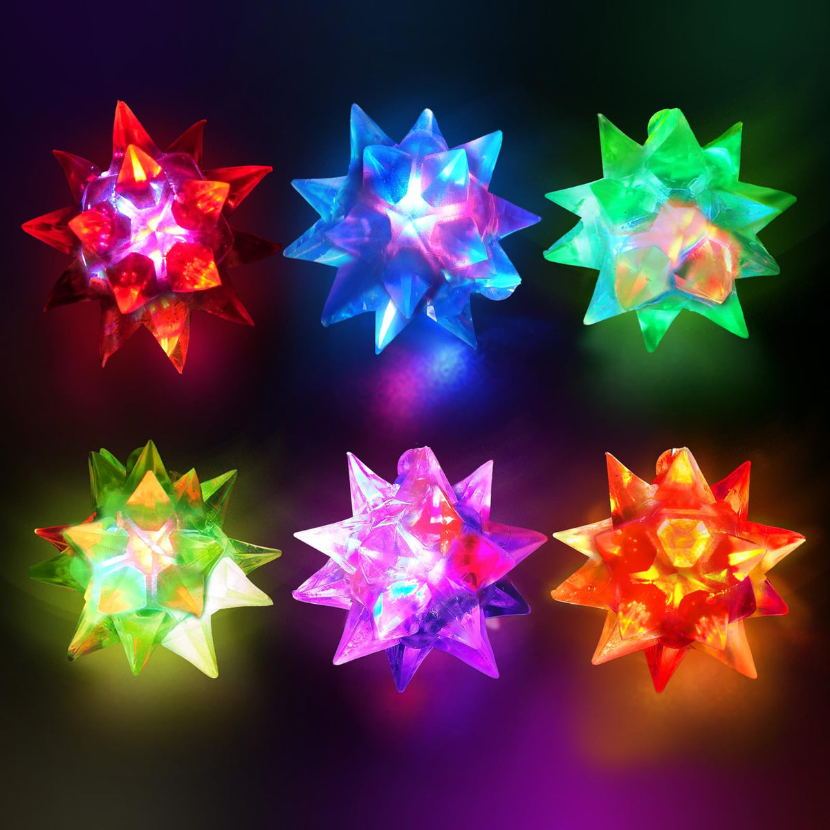 HONLYNE party scene glow necklaces in use at event.