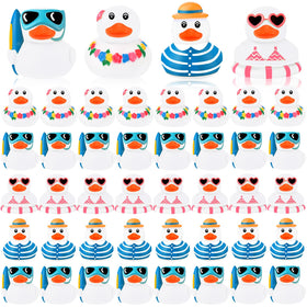 Honoson 36-pack bulk rubber ducks for bath time and party decor.