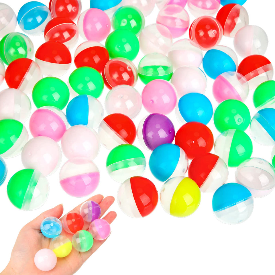 Honoson 1.1-inch clear vending capsules for compact rewards and treats.
