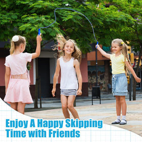 Honoson adjustable-length jump rope, easy knot adjustment for different heights.