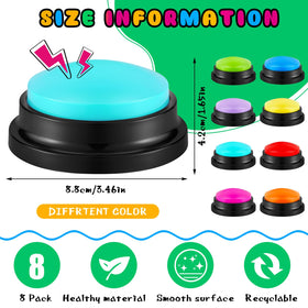 Honoson classroom buzzer buttons record up to 30 seconds for interactive activities