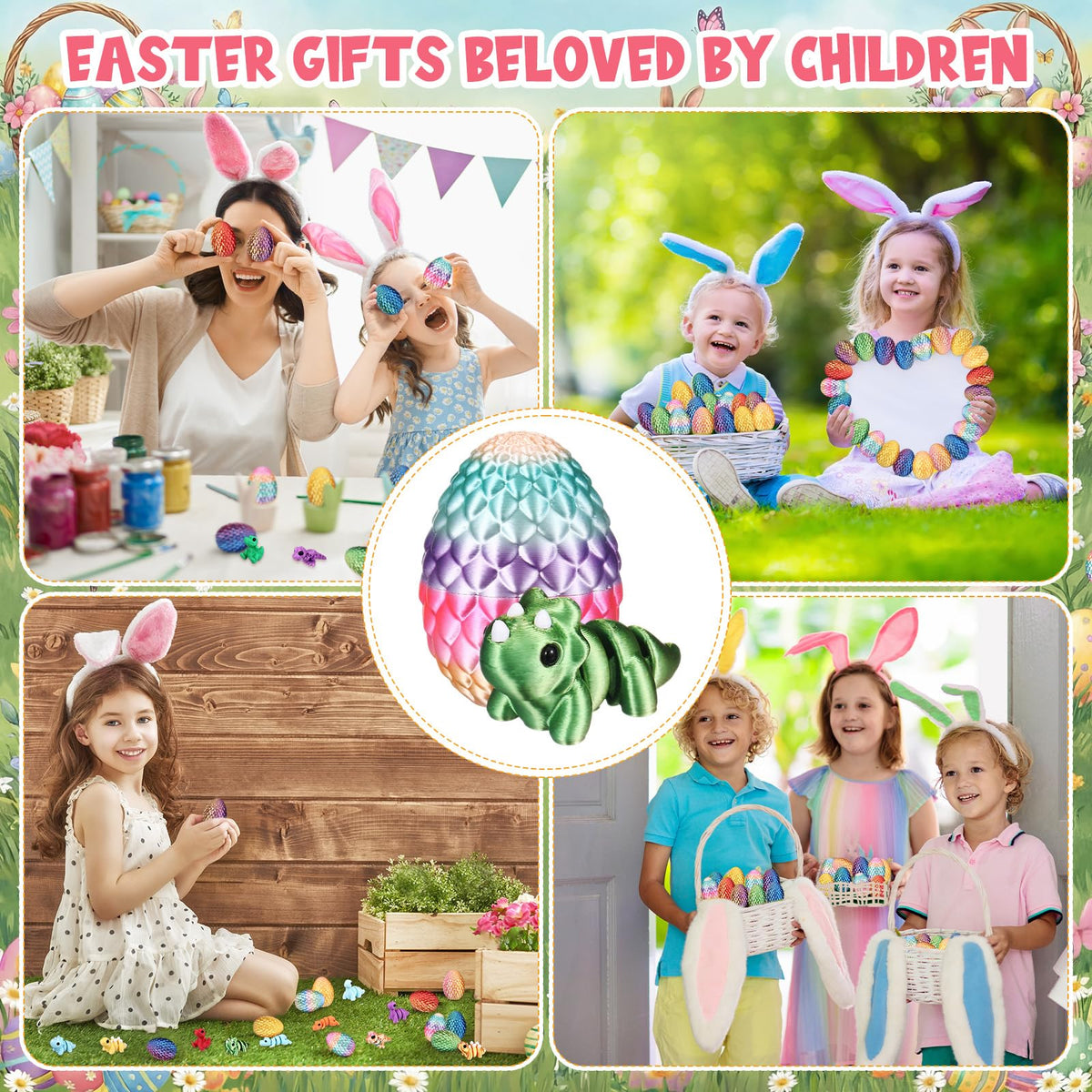 Honoson desk decor with tactile, poseable dragon eggs