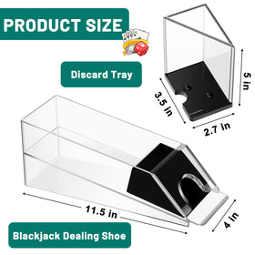 Honoson discard tray clear acrylic keeps discarded cards organized.