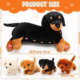 Honoson dog puppy plush blue—soft, colorful companion for storytelling and bedtime adventures.
