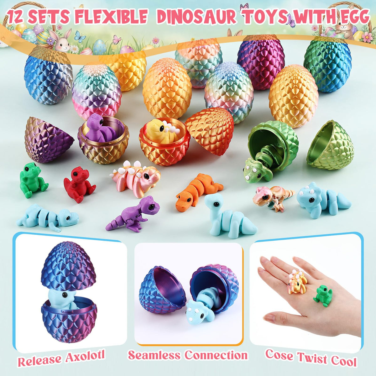 Honoson Easter basket fillers in multicolor set
