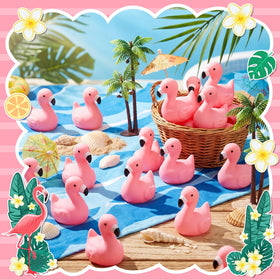 Honoson flamingo ducks brighten bathroom shelves with cute charm