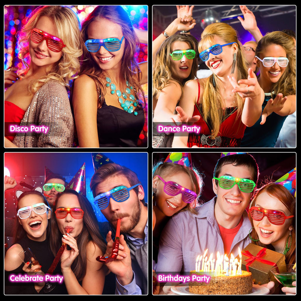 Honoson six-color LED shades light up weddings, birthdays, and carnival celebrations.