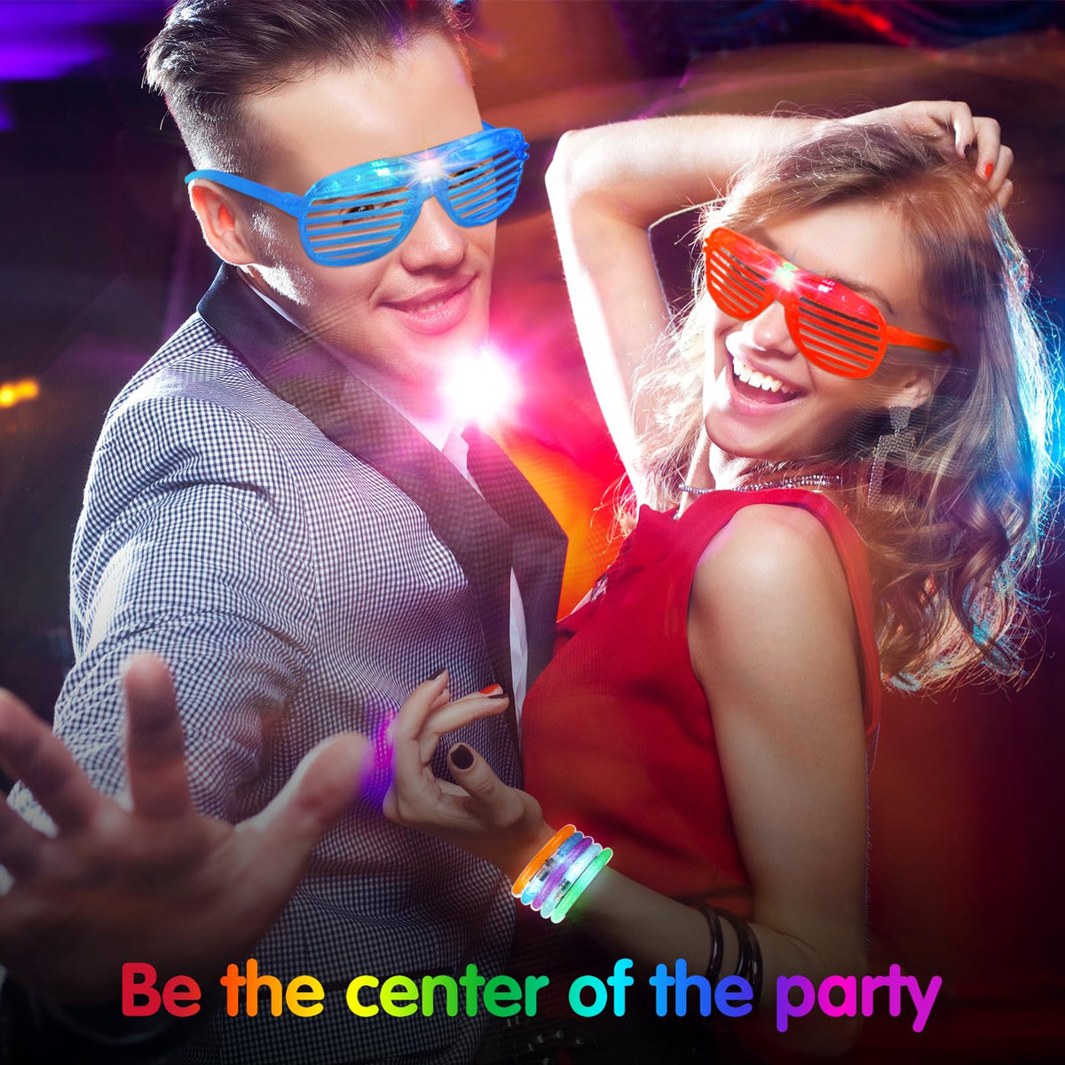 Honoson glow glasses activation button demonstrated for quick party start