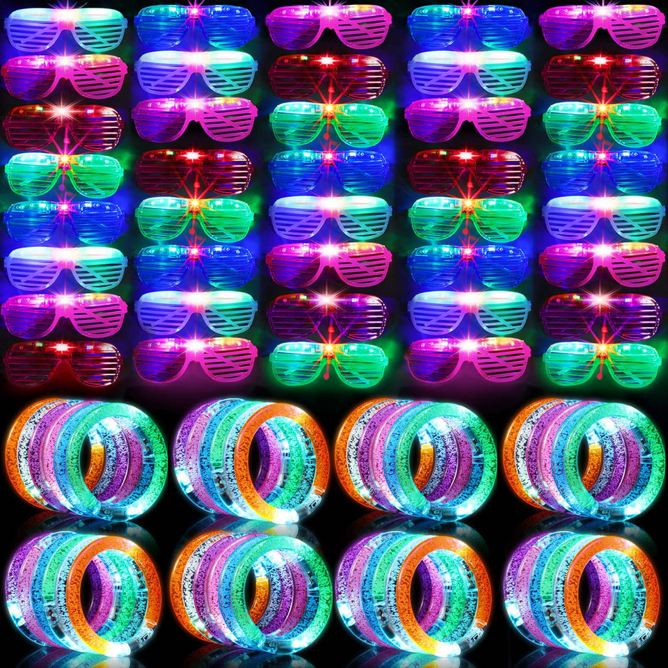 Honoson glow glasses front view adds vibrant party lighting for celebrations