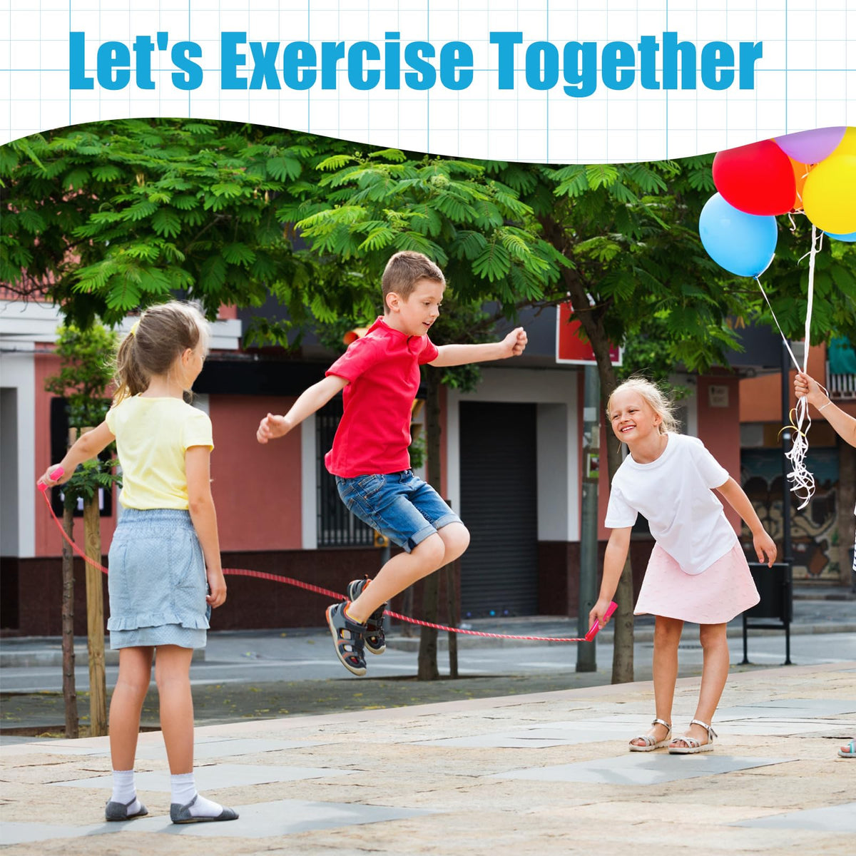 Honoson kid-friendly jump rope with comfortable handles for safe grip.