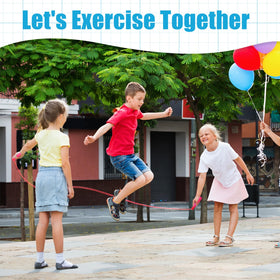 Honoson kid-friendly jump rope with comfortable handles for safe grip.