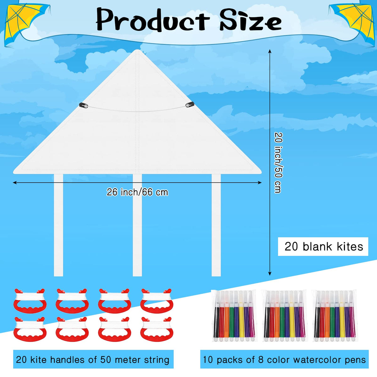 Honoson kite kit watercolor pens set for vibrant color ideas