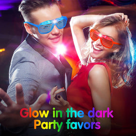 Honoson glasses include batteries; quick switch on for instant bright lights.