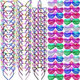 Honoson LED glasses white frame glow for festive party moments.