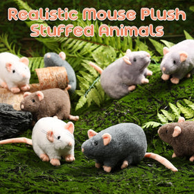 Honoson detailed rat plush with pointy nose and whiskers for storytelling.