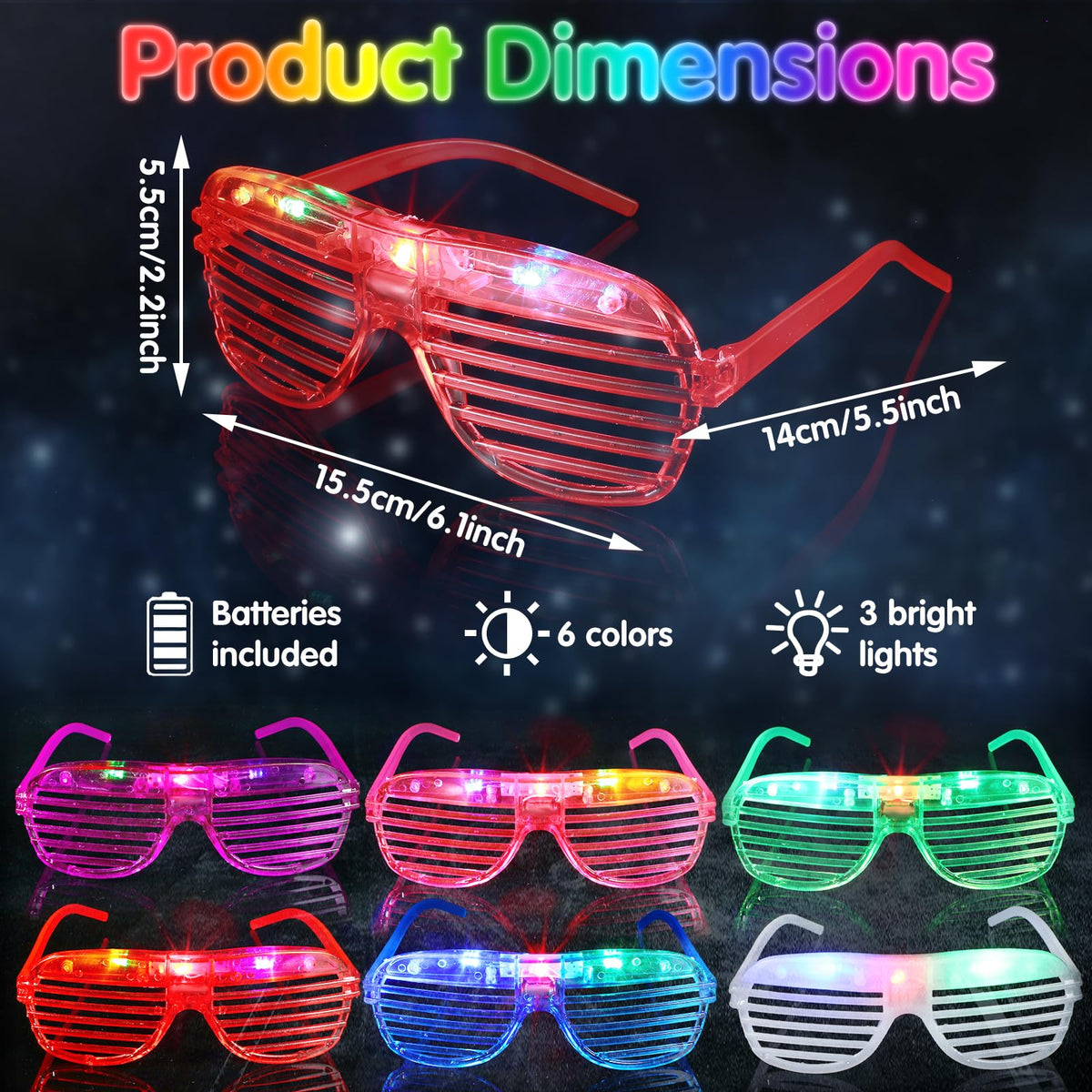 Honoson neon party favors display highlights bold color accents for celebrations