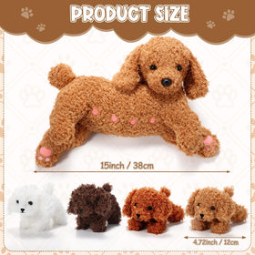 Honoson nurturing dog puppies 4pcs 12cm as colorful playmates for imagination.