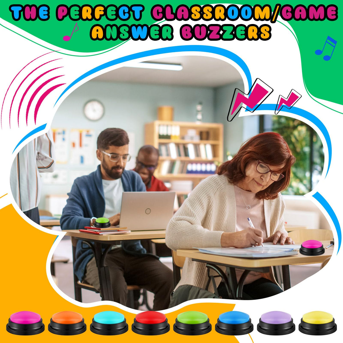 Honoson colorful buzzer set used for office team-building activities