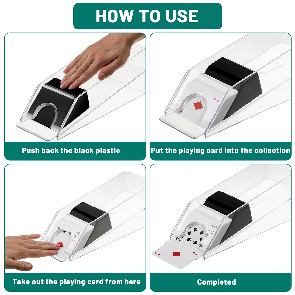 Honoson discard tray supports quick discards during play.