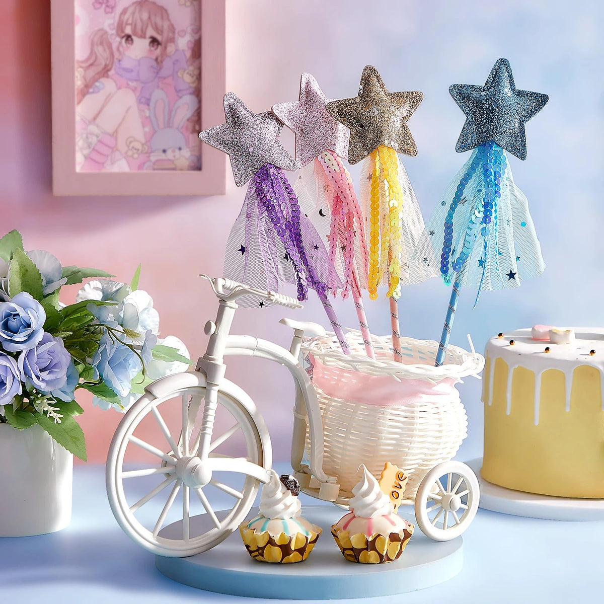 Honoson princess wand braid ribbon detail, colorful accents elevate costume styling.