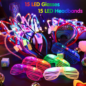 Honoson rabbit headband red glow ears boost fun photo moments.