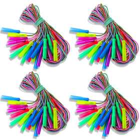 Honoson rainbow jump rope set, 2.4 m length, ideal for group play and outdoors.