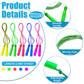 Honoson jump rope with colorful handles for easy grip during games.