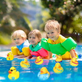 Honoson safe non-toxic rubber ducks with odorless material for gentle play
