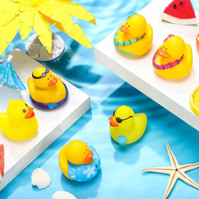 Honoson swimming rings design ducks brighten summer parties and poolside corners