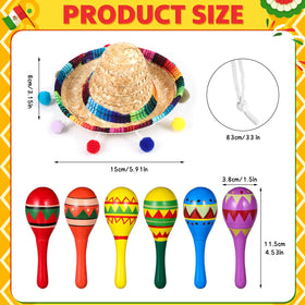 Honoson sombrero party hat straw detail offers comfy headwear prop.